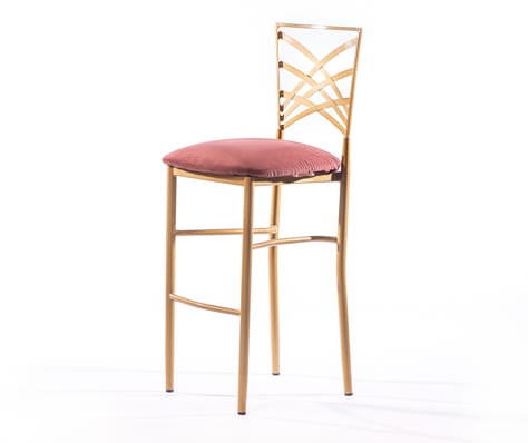 pink and gold stool